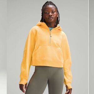 LULULEMON SCUBA OVERSIZED HALF ZIP MANGO DREAM